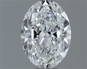 Picture of Natural Diamond 1.00 Carats, Oval with  Cut, E Color, SI1 Clarity and Certified by GIA