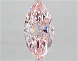 Picture of Lab Grown Diamond 3.52 Carats, Marquise with  Cut, Fancy Vivid Pink Color, VS1 Clarity and Certified by IGI