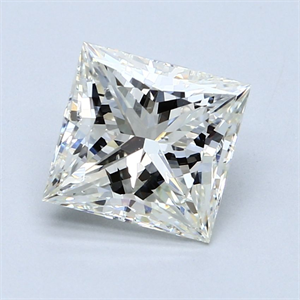 Foto Diamante Natural 3.14 quilates, Princesa , Color J, claridad SI1 y certificado GIA de