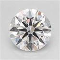 Lab Grown Diamond 1.55 Carats, Round with Ideal Cut, F Color, VVS2 Clarity and Certified by IGI