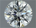 Natural Diamond 0.71 Carats, Round with Excellent Cut, I Color, IF Clarity and Certified by IGI