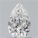 Diamante Natural 0.70 quilates, De pera , Color F, claridad VVS2 y certificado GIA