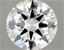 Natural Diamond 0.50 Carats, Round with Excellent Cut, H Color, VS2 Clarity and Certified by GIA