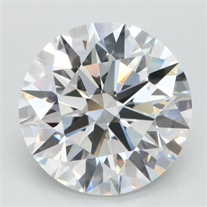 Picture of Lab Grown Diamond 3.63 Carats, Round with Ideal Cut, D Color, VVS1 Clarity and Certified by IGI