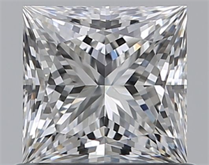 Picture of Natural Diamond 0.70 Carats, Princess with  Cut, G Color, VS2 Clarity and Certified by GIA