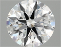 Lab Grown Diamond 1.45 Carats, Round with Ideal Cut, D Color, VS2 Clarity and Certified by IGI