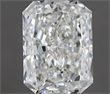 Natural Diamond 0.50 Carats, Radiant with  Cut, H Color, VVS2 Clarity and Certified by GIA