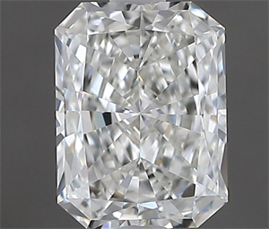 Picture of Natural Diamond 0.50 Carats, Radiant with  Cut, H Color, VVS2 Clarity and Certified by GIA