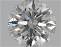 Natural Diamond 0.70 Carats, Round with Excellent Cut, H Color, SI2 Clarity and Certified by GIA