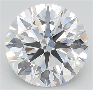 Picture of Lab Grown Diamond 4.50 Carats, Round with Ideal Cut, E Color, IF Clarity and Certified by IGI