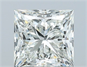 Natural Diamond 1.01 Carats, Princess with  Cut, H Color, VVS2 Clarity and Certified by IGI