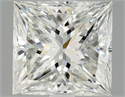 Natural Diamond 1.12 Carats, Princess with  Cut, F Color, SI2 Clarity and Certified by HRD