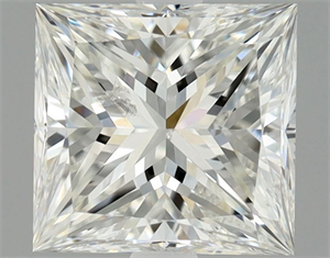 Picture of Natural Diamond 1.12 Carats, Princess with  Cut, F Color, SI2 Clarity and Certified by HRD
