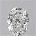 Natural Diamond 1.20 Carats, Oval with  Cut, H Color, VS2 Clarity and Certified by GIA