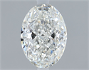 Natural Diamond 0.70 Carats, Oval with  Cut, H Color, SI2 Clarity and Certified by GIA