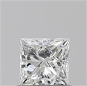 Natural Diamond 0.70 Carats, Princess with  Cut, G Color, VVS2 Clarity and Certified by GIA