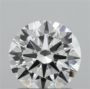 Picture of Lab Grown Diamond 1.08 Carats, Round with Excellent Cut, D Color, VVS2 Clarity and Certified by IGI