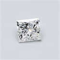 Natural Diamond 0.40 Carats, Princess with  Cut, D Color, VVS1 Clarity and Certified by GIA