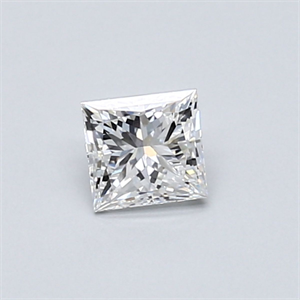 Picture of Natural Diamond 0.40 Carats, Princess with  Cut, D Color, VVS1 Clarity and Certified by GIA