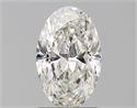 Natural Diamond 1.51 Carats, Oval with  Cut, H Color, SI2 Clarity and Certified by GIA