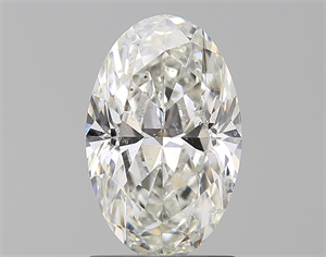 Picture of Natural Diamond 1.51 Carats, Oval with  Cut, H Color, SI2 Clarity and Certified by GIA