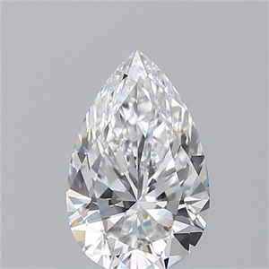 Picture of Natural Diamond 0.73 Carats, Pear with  Cut, D Color, VVS1 Clarity and Certified by GIA