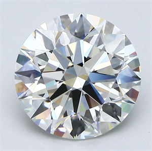 Picture of Natural Diamond 3.22 Carats, Round with Excellent Cut, I Color, VVS2 Clarity and Certified by GIA