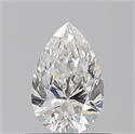 Natural Diamond 0.70 Carats, Pear with  Cut, H Color, SI1 Clarity and Certified by GIA