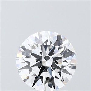 Picture of Lab Grown Diamond 1.54 Carats, Round with Ideal Cut, F Color, VVS2 Clarity and Certified by IGI