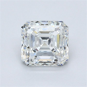 Picture of Natural Diamond 1.01 Carats, Asscher with  Cut, H Color, VS1 Clarity and Certified by GIA