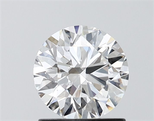Picture of Lab Grown Diamond 1.03 Carats, Round with Ideal Cut, D Color, VVS2 Clarity and Certified by IGI