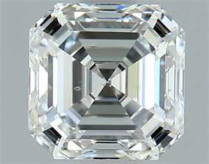 Foto Diamante Natural 1.05 quilates, Asscher , Color H, claridad SI1 y certificado GIA de