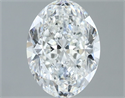 Natural Diamond 1.21 Carats, Oval with  Cut, F Color, VVS2 Clarity and Certified by GIA