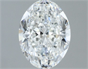 Natural Diamond 1.21 Carats, Oval with  Cut, F Color, VVS2 Clarity and Certified by GIA