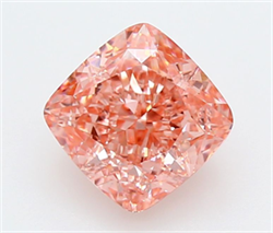 Picture of Lab Grown Diamond 3.08 Carats, CUSHION MODIFIED with  Cut, Fancy Vivid Pink Color, VVS2 Clarity and Certified by IGI
