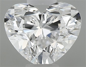 Picture of Natural Diamond 0.30 Carats, Heart with  Cut, E Color, VS1 Clarity and Certified by GIA