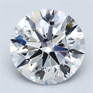 Picture of Natural Diamond 2.51 Carats, Round with Excellent Cut, D Color, SI1 Clarity and Certified by GIA