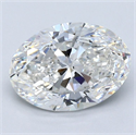 Natural Diamond 2.01 Carats, Oval with  Cut, G Color, VS2 Clarity and Certified by GIA