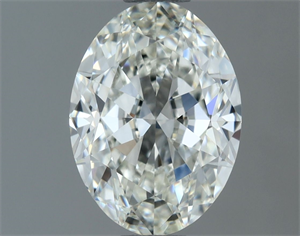 Picture of Natural Diamond 0.90 Carats, Oval with  Cut, I Color, VVS1 Clarity and Certified by GIA