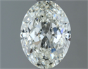 Natural Diamond 0.90 Carats, Oval with  Cut, I Color, VVS1 Clarity and Certified by GIA
