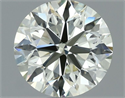 Natural Diamond 1.30 Carats, Round with Excellent Cut, M Color, VVS2 Clarity and Certified by IGI