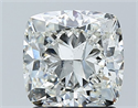 Natural Diamond 2.00 Carats, Cushion with  Cut, I Color, SI2 Clarity and Certified by GIA