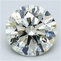 Diamante Natural 3.53 quilates, Redondo , Color L, claridad VS2 y certificado GIA