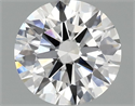 Lab Grown Diamond 1.40 Carats, Round with Ideal Cut, F Color, VS1 Clarity and Certified by IGI