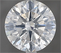 Natural Diamond 1.25 Carats, Round with Excellent Cut, G Color, SI2 Clarity and Certified by IGI