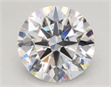 Lab Grown Diamond 4.05 Carats, Round with Ideal Cut, D Color, VVS1 Clarity and Certified by IGI
