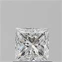 Natural Diamond 0.64 Carats, Princess with  Cut, E Color, VS2 Clarity and Certified by GIA