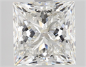 Natural Diamond 2.50 Carats, Princess with  Cut, G Color, VVS1 Clarity and Certified by GIA