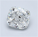 Natural Diamond 1.32 Carats, Cushion with  Cut, E Color, VS2 Clarity and Certified by GIA