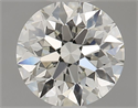 Natural Diamond 0.60 Carats, Round with Excellent Cut, K Color, VVS1 Clarity and Certified by GIA